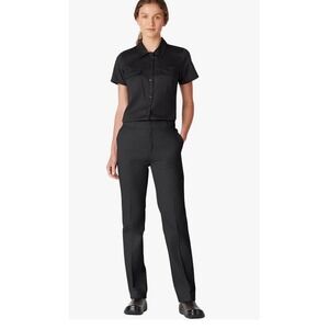 NWT Dickies Womens 776F Black Slim Fit Straight Leg Work Pants‎ Size 4